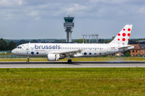 Brussels Airlines Airbus A320 Tire Bursts At Vilnius, Impacting 24 Flights